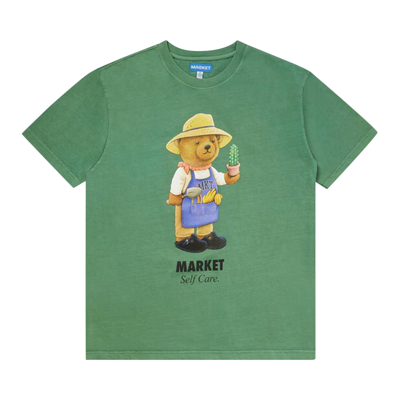 Pre-owned Market Botanical Bear T-shirt 'eden' In Green