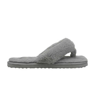 Pre-owned Puma Wmns Fluff Flip Slide 'high Rise' In Grey
