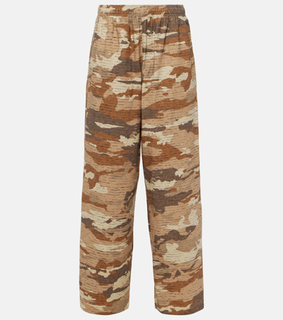 Acne Studios Brown Crystal Lounge Trousers In Multicoloured