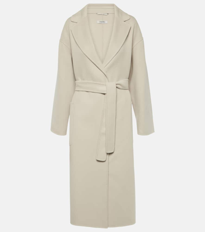 S Max Mara Nina Virgin Wool Coat In Beige