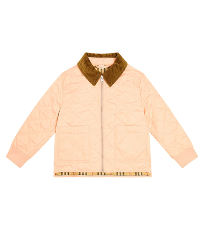 Burberry Kids' Quilted Jacket In Pink