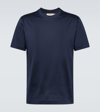 Canali Knitted Short-sleeve T-shirt In Blue