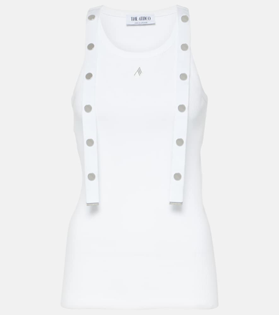 Attico Hardware-detailed Cotton Tank Top In White