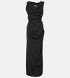 Vivienne Westwood Ginnie Draped Maxi Dress In Black