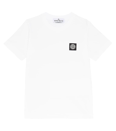 STONE ISLAND JUNIOR COMPASS COTTON JERSEY T-SHIRT