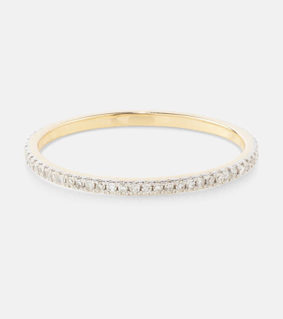 Stone And Strand 10kt Gold Ring With Diamonds