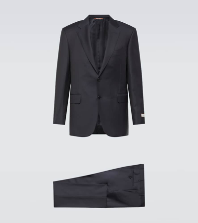 Canali Single-breasted Two-piece Suit In Blue