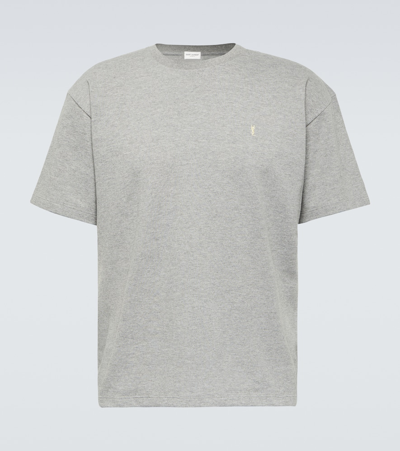 Saint Laurent Tshirt Men In Gray