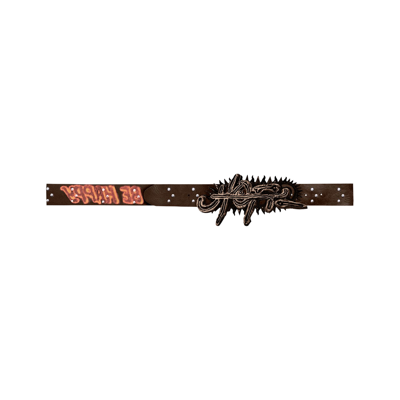 Pre-owned Cactus Jack By Travis Scott Studded Utopia Belt 'brown'