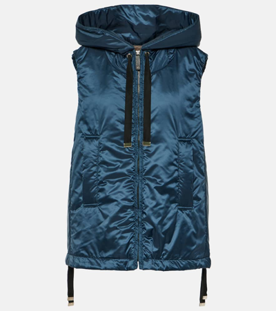 Max Mara Greengo Technical Vest In Blue