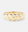 STONE AND STRAND BRIOCHE 10KT YELLOW GOLD RING