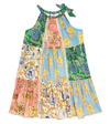 Zimmermann Girl's Junie Halter Floral Patched Dress In Multicoloured