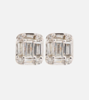 Stone And Strand Shield Of Strength 10kt Gold Stud Earrings With Diamonds In Gold