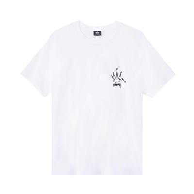 Pre-owned Stussy Old Crown Tee 'white'