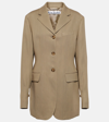 Acne Studios Single-breasted Blazer In Brown