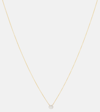 Stone And Strand Dainty Mirror Ball 10kt Gold Necklace With Diamonds In Gold