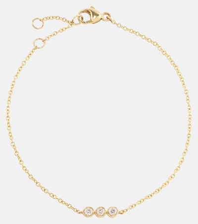 Stone And Strand 10kt Gold Necklace With Diamonds