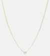 STONE AND STRAND 10KT GOLD NECKLACE WITH DIAMOND
