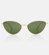 Khaite X Oliver Peoples 1998c Cat-eye Sunglasses In Green