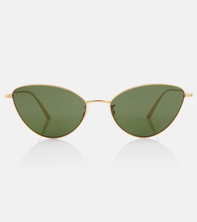 Khaite X Oliver Peoples 1998c Cat-eye Sunglasses In Green