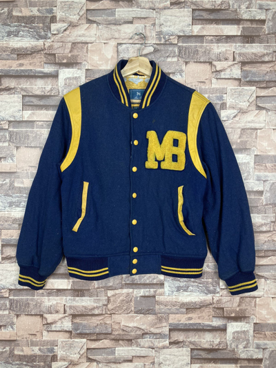 Pre-owned Macbeth X Varsity Macbeth Varsity Jacket In Blue | ModeSens