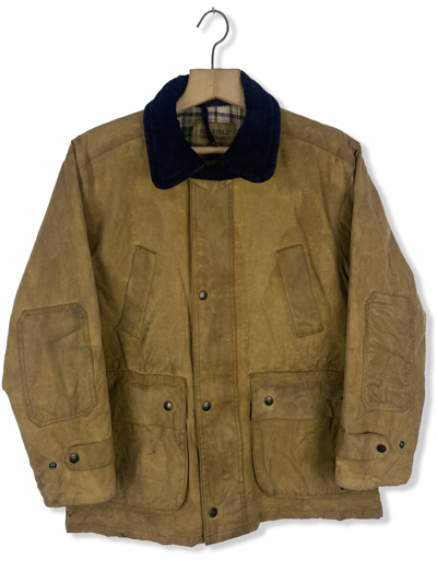 Pre-owned Retro Jacket X Vintage P G Field Waxed Faded Distressed Jacket M407 In Brown Waxed Fade