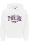 Dsquared2 College League Cool Fit Hoodie In White