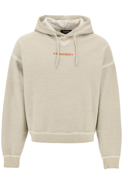 Dsquared2 Cipro Fit Hoodie In Beige, Neutro