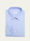 Brioni Men's Cotton Dress Shirt In Turquoise