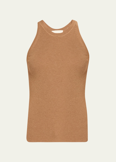 Isabel Marant Merry Ribbed Tank Top In Camel