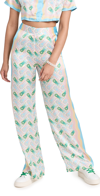 Casablanca Printed Straight Leg Trousers Ping Pong Print In Ping Pong Print