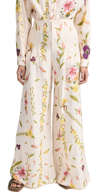 Agua By Agua Bendita Pinon Clementina Wide-leg Linen Trousers In Multicolor