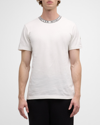 Moncler Men's Logo Crew T-shirt In White