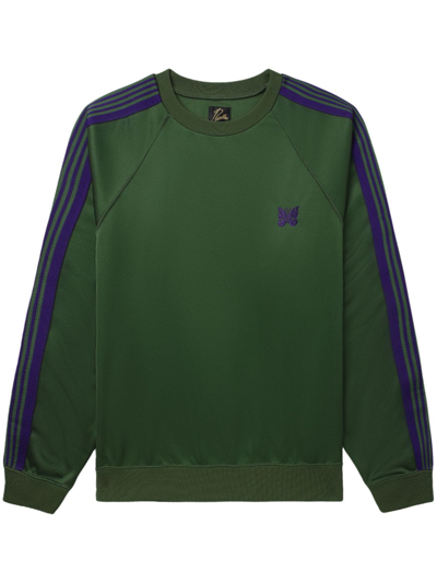 【SALE】 Needles Green Embroidered Sweatshirt | ModeSens トップス