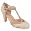 Journee Collection Collection Women's Olina Narrow Width Pump In Beige
