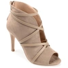 Journee Collection Women's Wide Width Samara Bootie In Beige