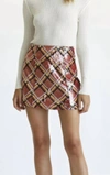 FATE SEQUIN SALLY SKIRT IN MULTI