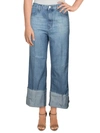 J Brand Joan Womens Denim Medium Wash Wide Leg Jeans In Multi