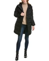 Canada Goose Alliston Padded Midi Coat In Black