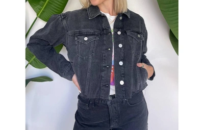 Paige Denim Blythe Jacket In Black