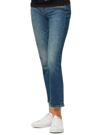 Joe's The Lara Womens Cropped Ankle Cigarette Jeans In Blue
