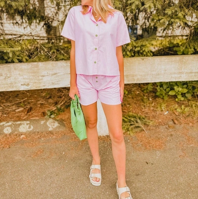 Things Between Caught In The Cape Shorts In Bubble Gum Pink