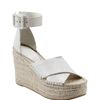 MARC FISHER ABLE ESPADRILLE WEDGE SANDAL IN IVORY