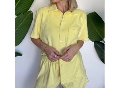 Phie Collective Terry Top In Yellow