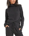 Bella Dahl Turtleneck Cashmere Sweater In Grey
