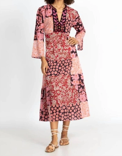 Johnny Was Flora Tie Back Dress In Multi In Pink