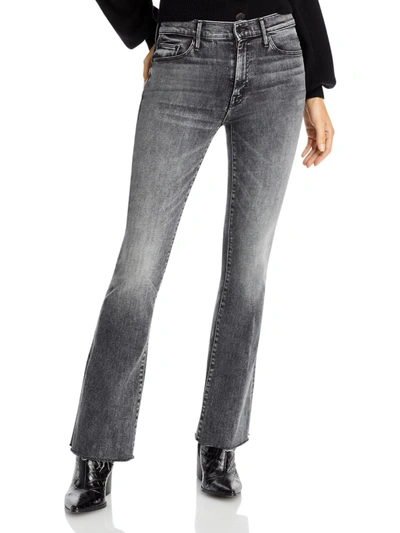 Mother The Weekender Fray Jeans Gray In Multi