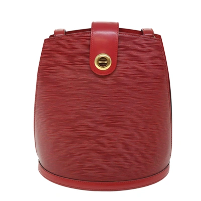 Pre-owned Louis Vuitton Cluny Leather Shoulder Bag () In Red