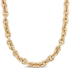 Mimi & Max Oval Link Necklace In Yellow Plated Sterling Silver - 18 In In Yellow