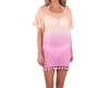 Simply Southern Cover Up In Ombre Fringe In Multi